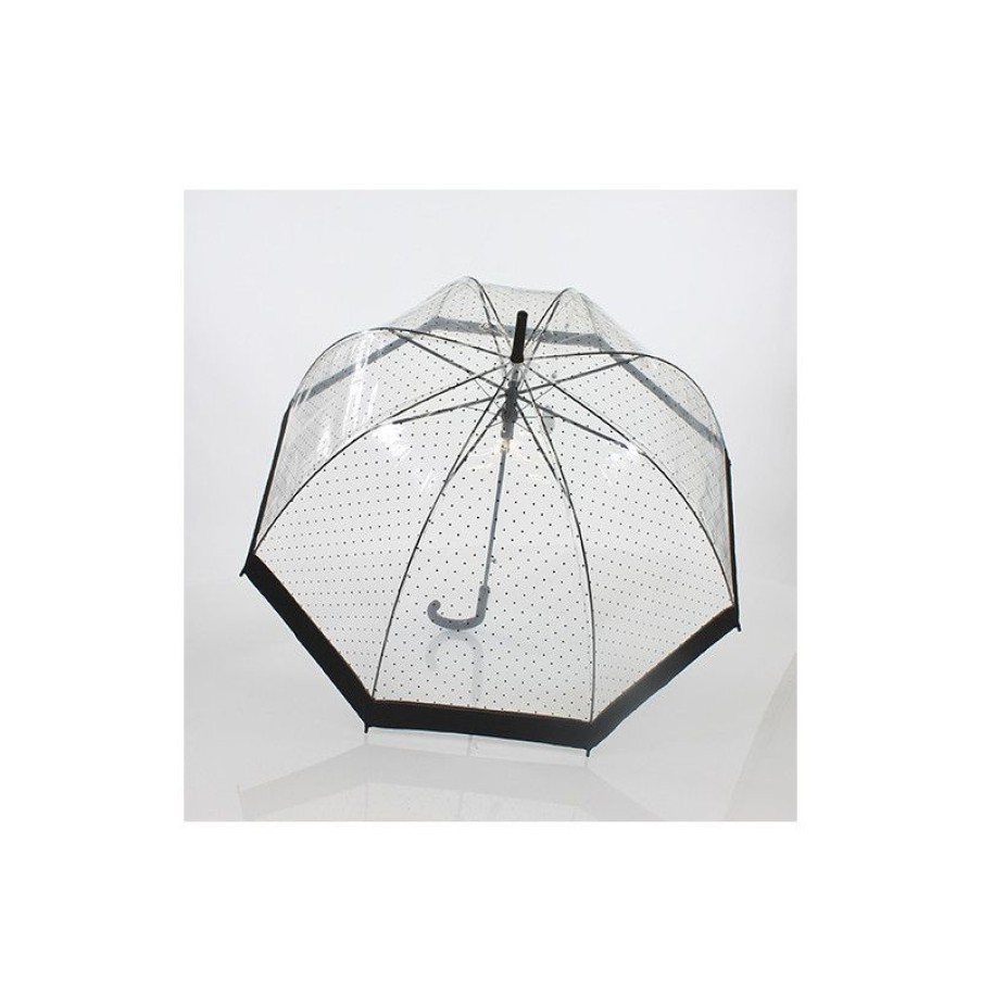 Best Parapluie Transparent En Cloche Pois Noirs