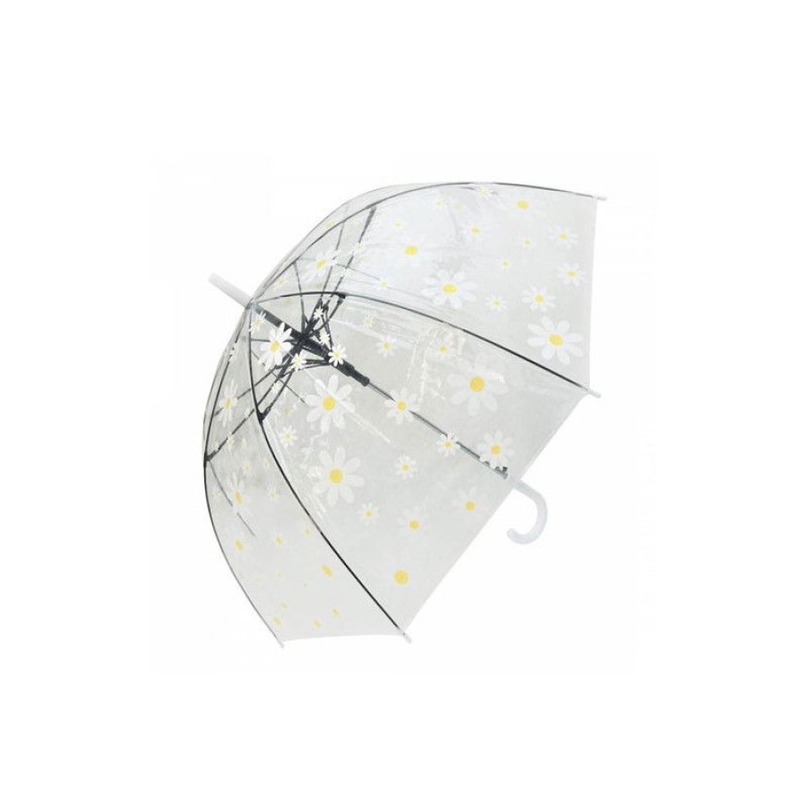 New Parapluie Cloche Transparent Marguerites