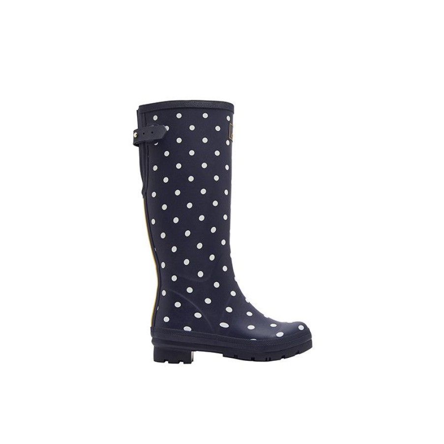 Clearance Botte De Pluie Bleue Pois Blancs