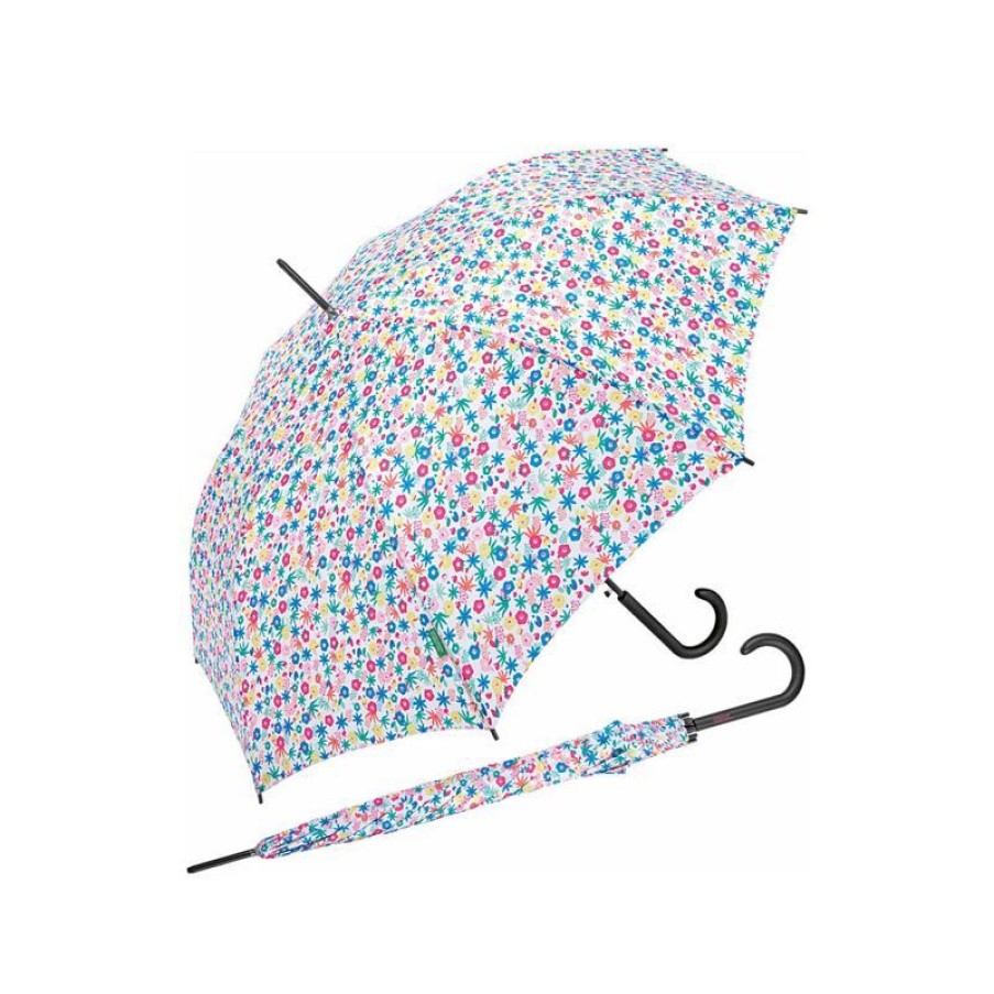 New Parapluie Long Benetton Fleurs De Printemps Multicolores