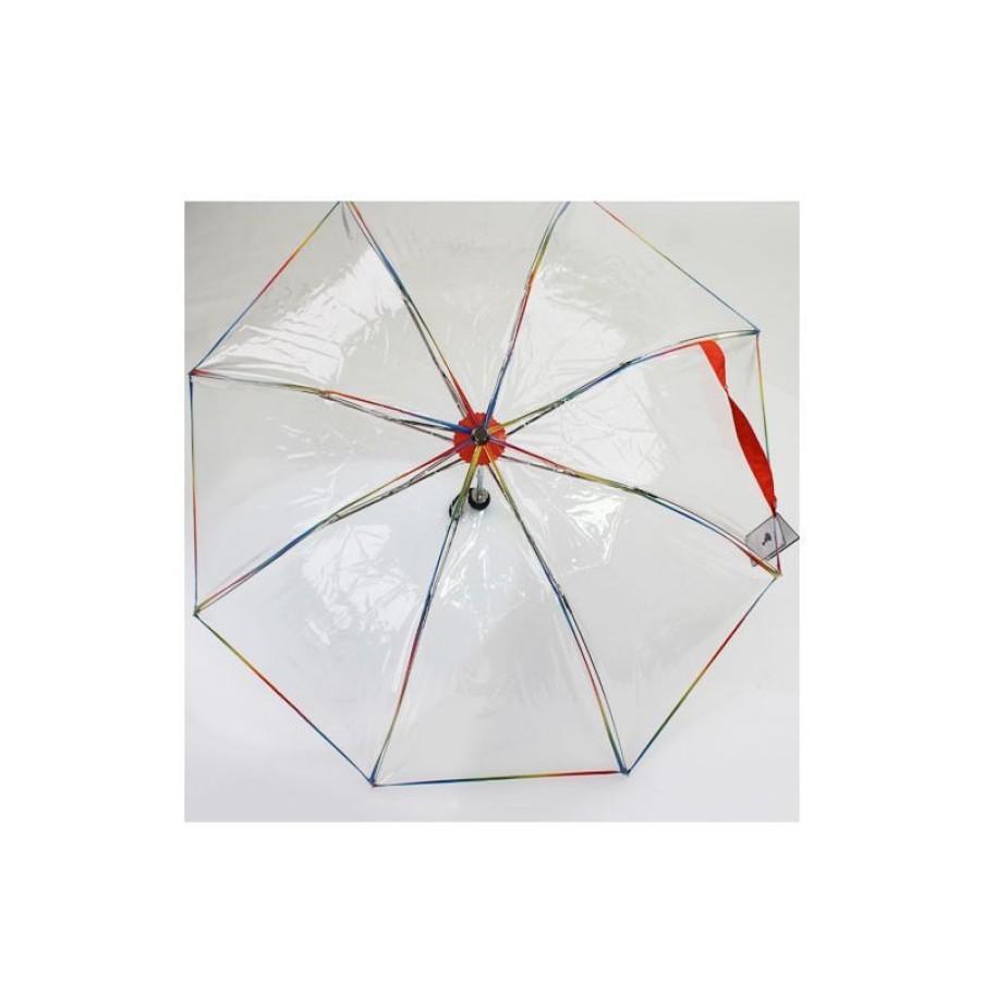 Best Parapluie Pliant Transparent Liser Multicolore