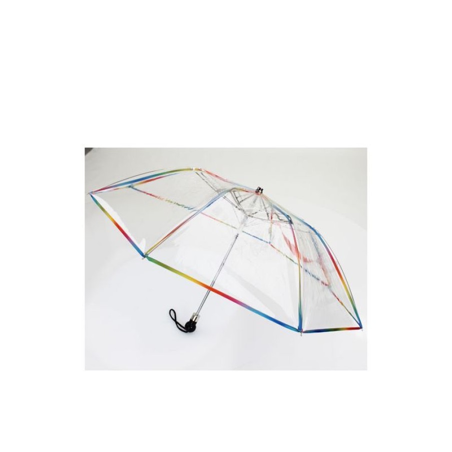 Best Parapluie Pliant Transparent Liser Multicolore