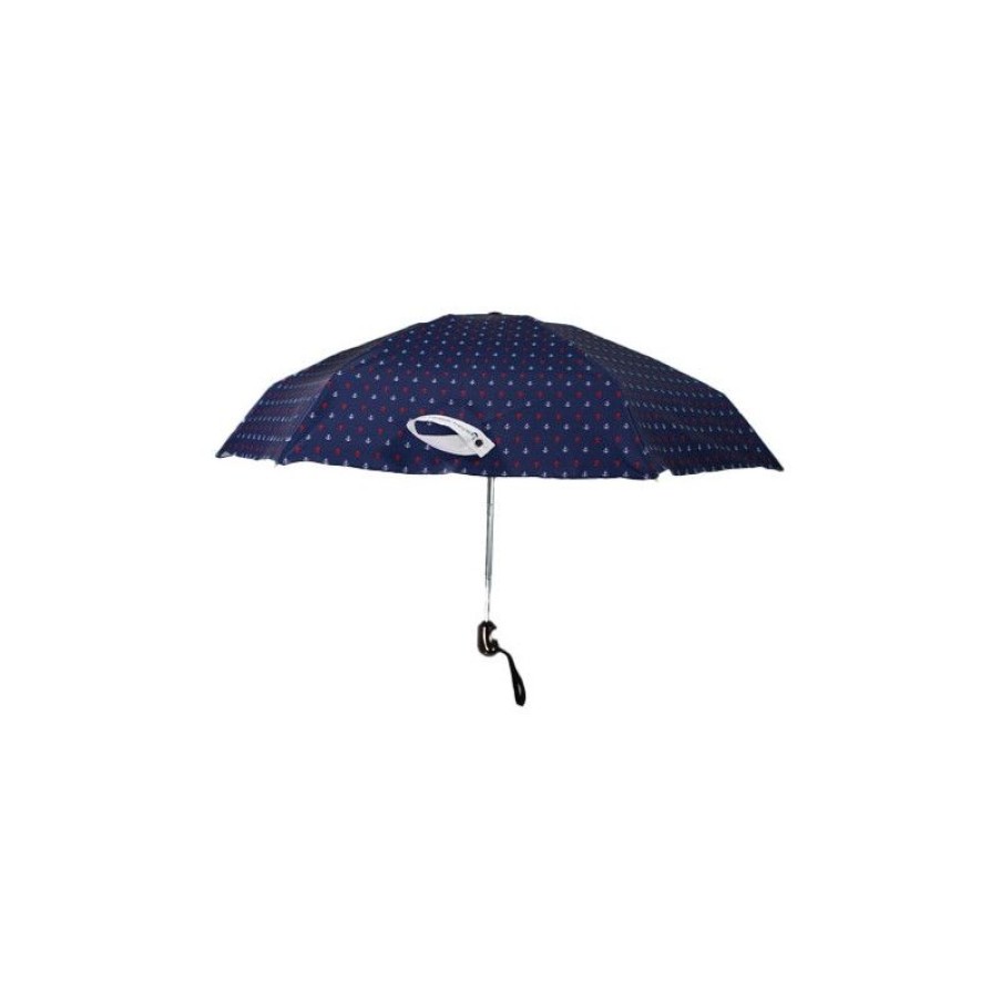 Wholesale Mini Parapluie Femme Ancre Marine Bleu Et Rouge